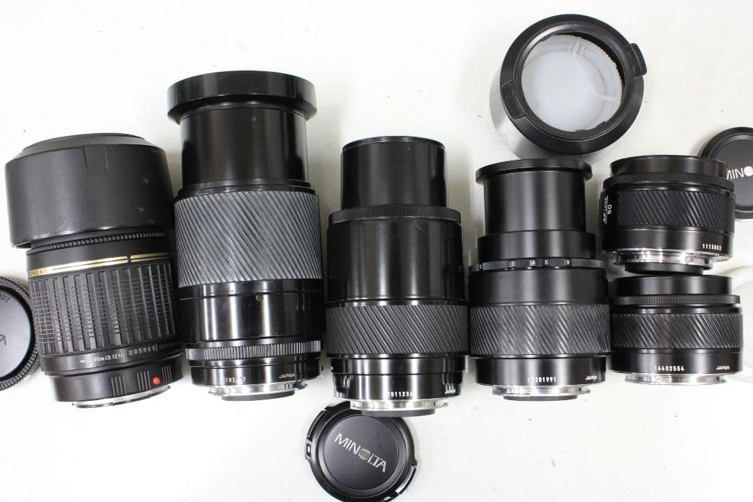 ミノルタAマウントレンズ ６本 ジャンク品 50mm F1.4 等