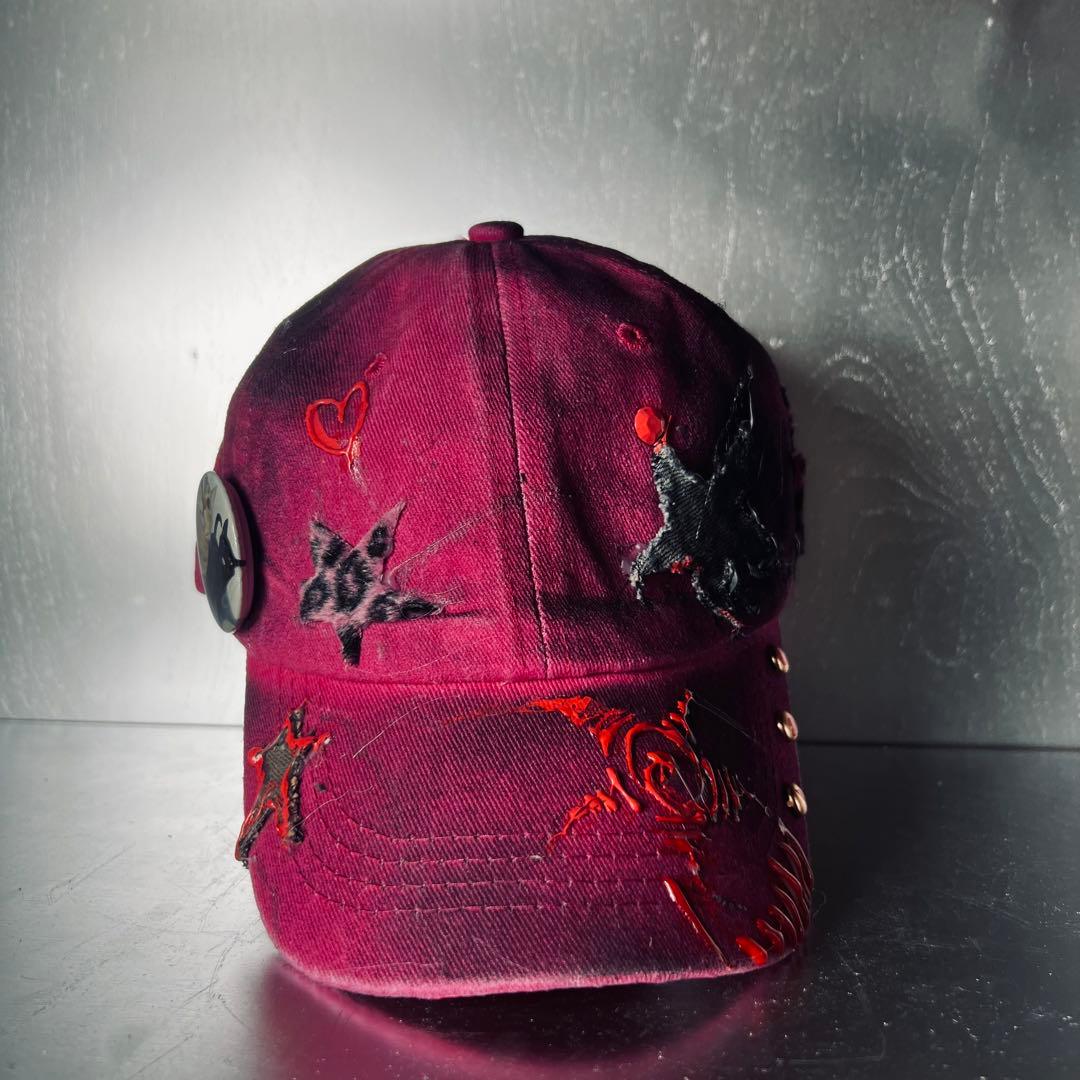 リメイク キャップ　Y2K ギャル　グランジ　パンク
