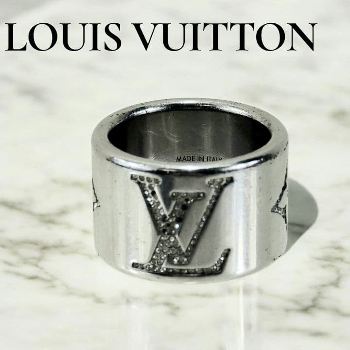 ルイヴィトン バーグ モノグラム ストラス リング L