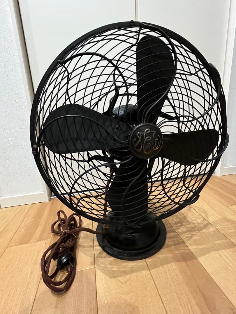 昭和レトロ 芝浦製作所 扇風機 C-7032 4枚羽　　ジャンク品