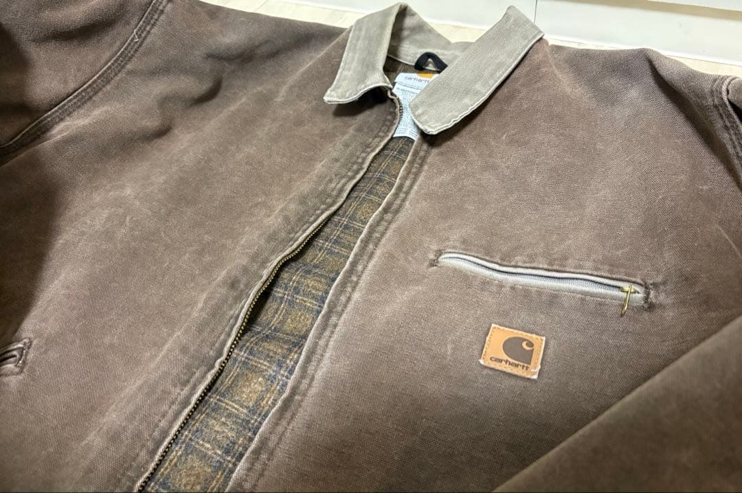 らららUSA製Carhartt J97 CHTデトロイトジャケット 極上