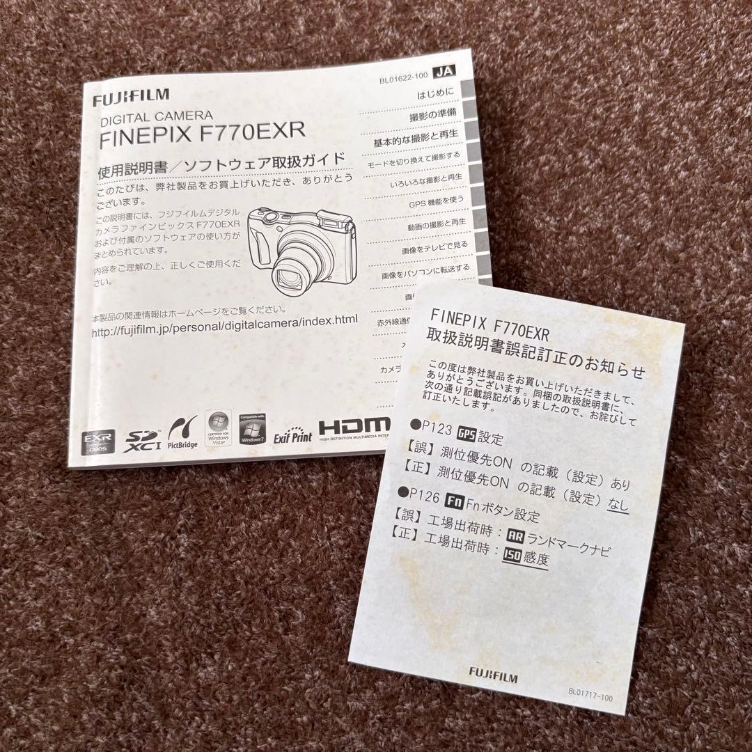 【ジャンク】FINEPIX F770 EXR ブラック　デジタルカメラ