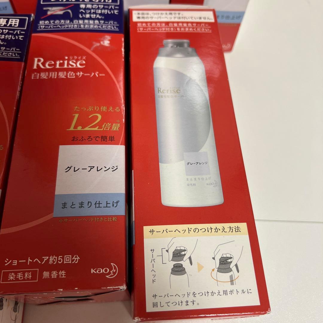 Rerise 白髪染め グレーアレンジ 9本セット　まとまり仕上げ ふんわり仕上