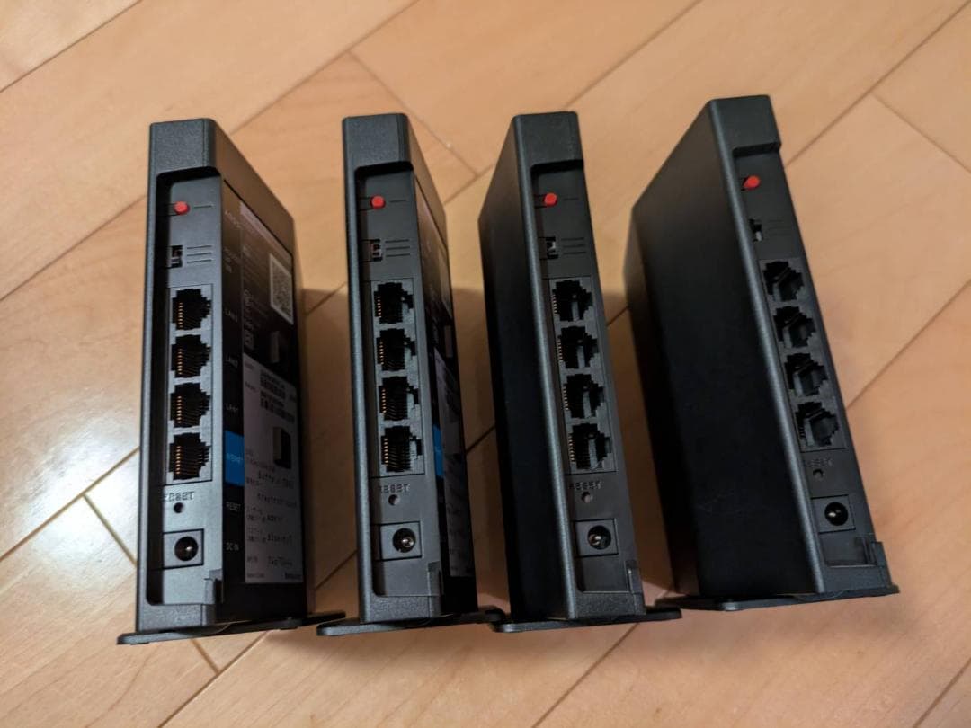 BUFFALO　Wi-Fiルーター　WSR-1500AX2S/NBK　4台セット