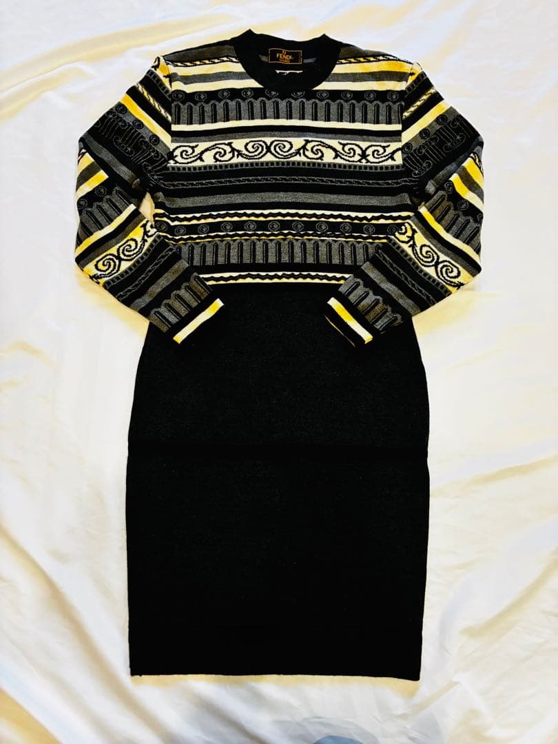 FENDIニットワンピースストライプデザイン42