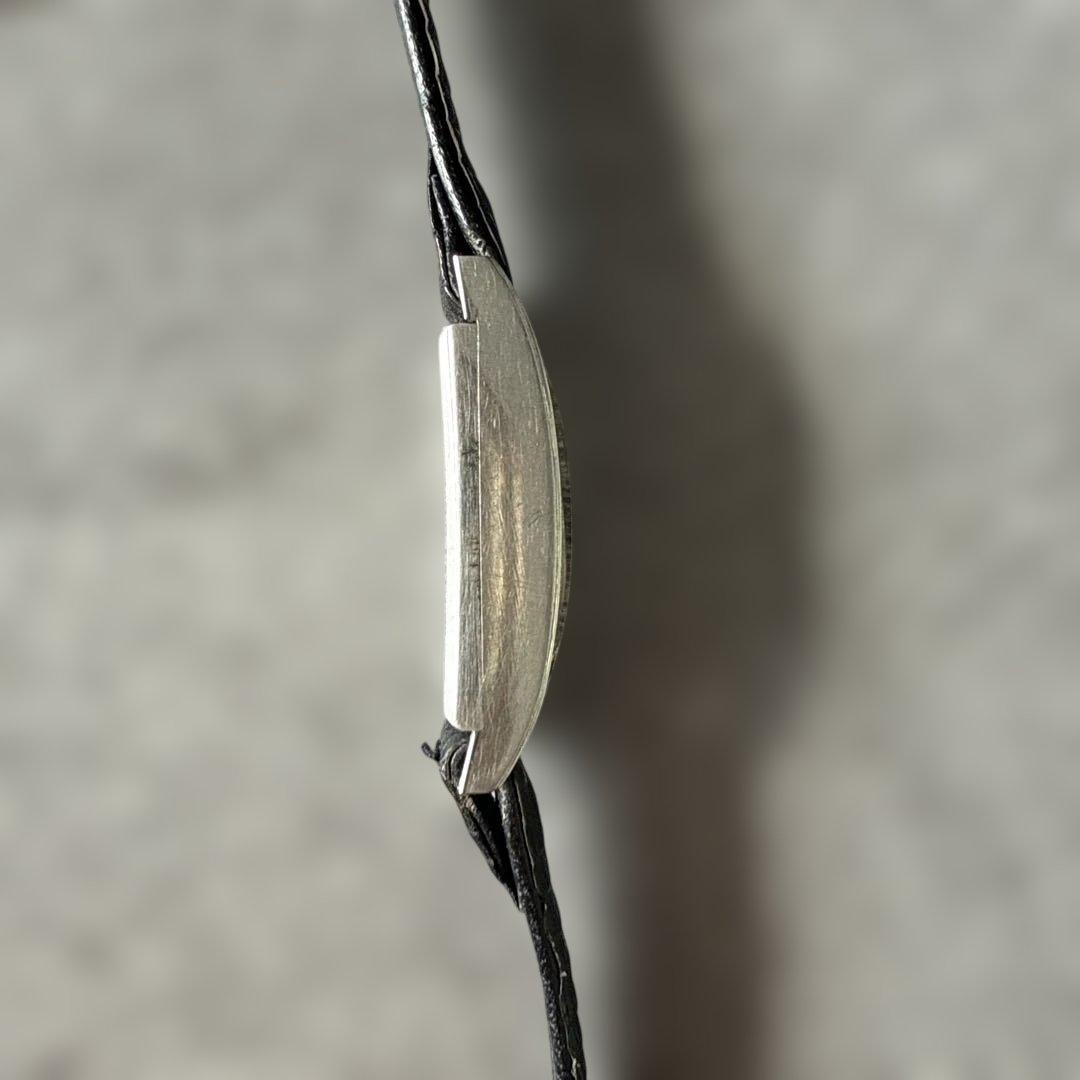 テクノス TECHNOS プラチナ 17石 手巻き レディース腕時計 動作確認済