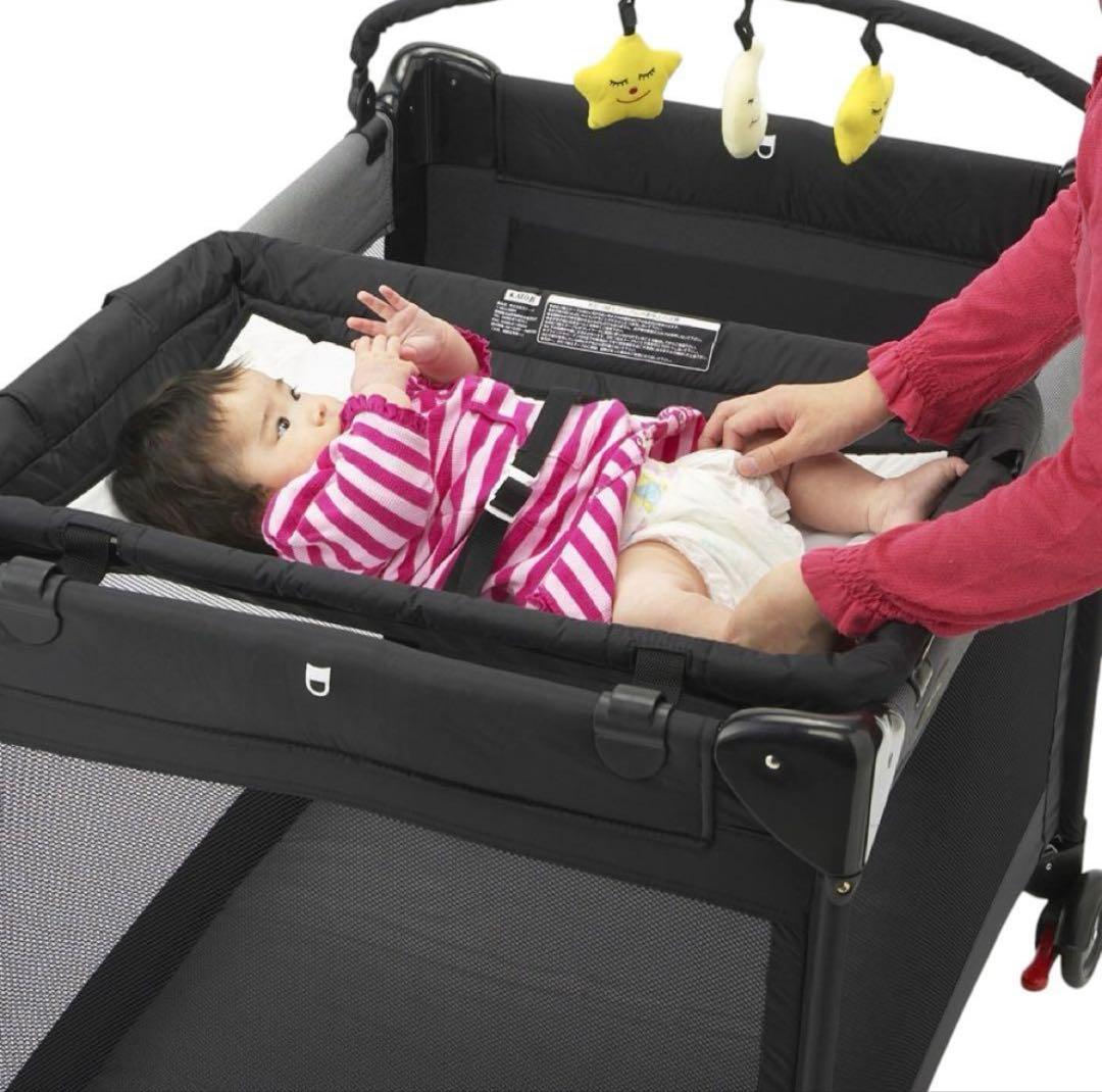 KATOJI カトージ プレイヤード ベビーベッド 廃盤【おむつ交換台付き】