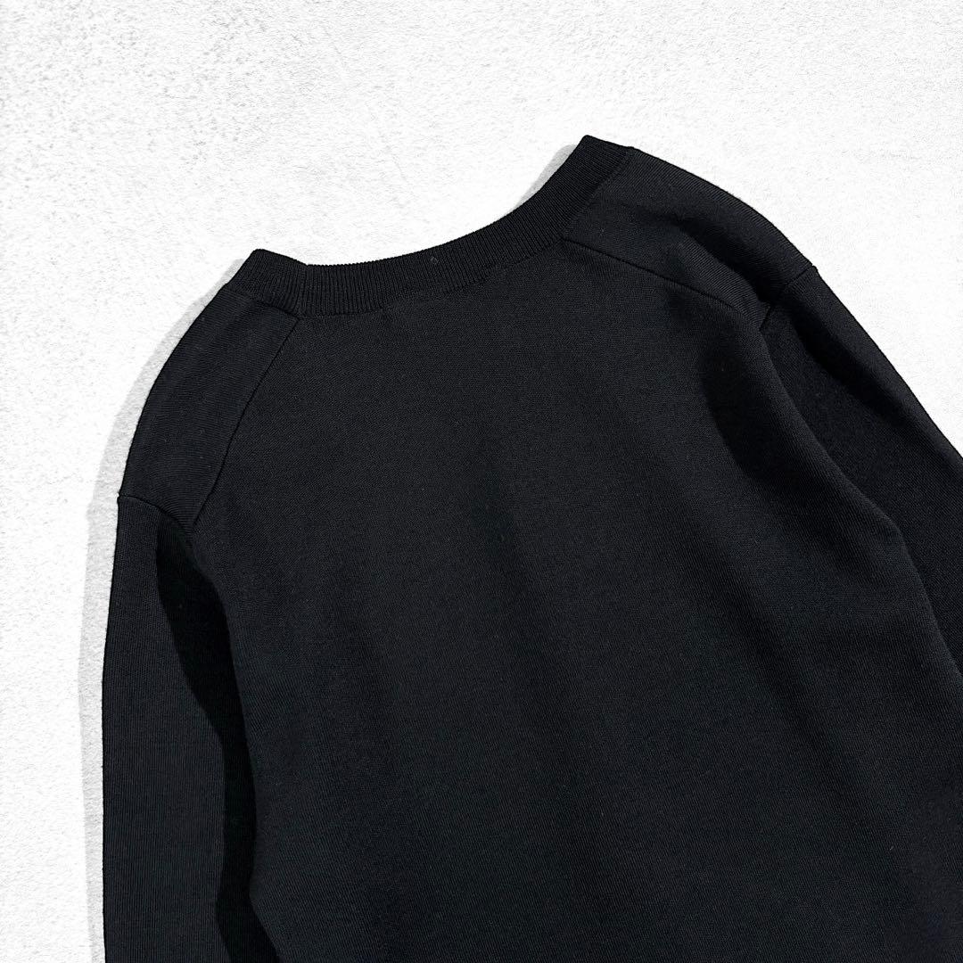 極美品 AP STUDIO ウール100% クルーネックニット ブラック 上質