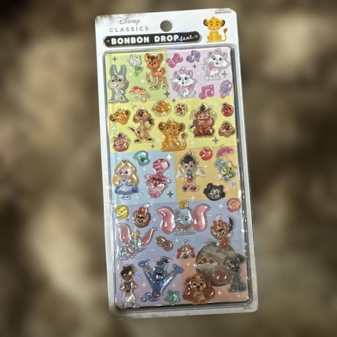 ボンボンドロップシール　ディズニー　4枚セット