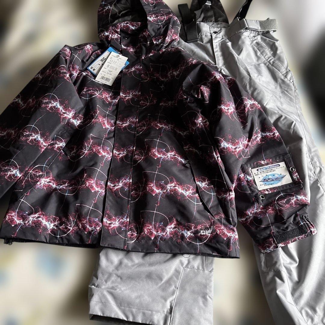 スノーボードウェア 男性用 黒/ピンク