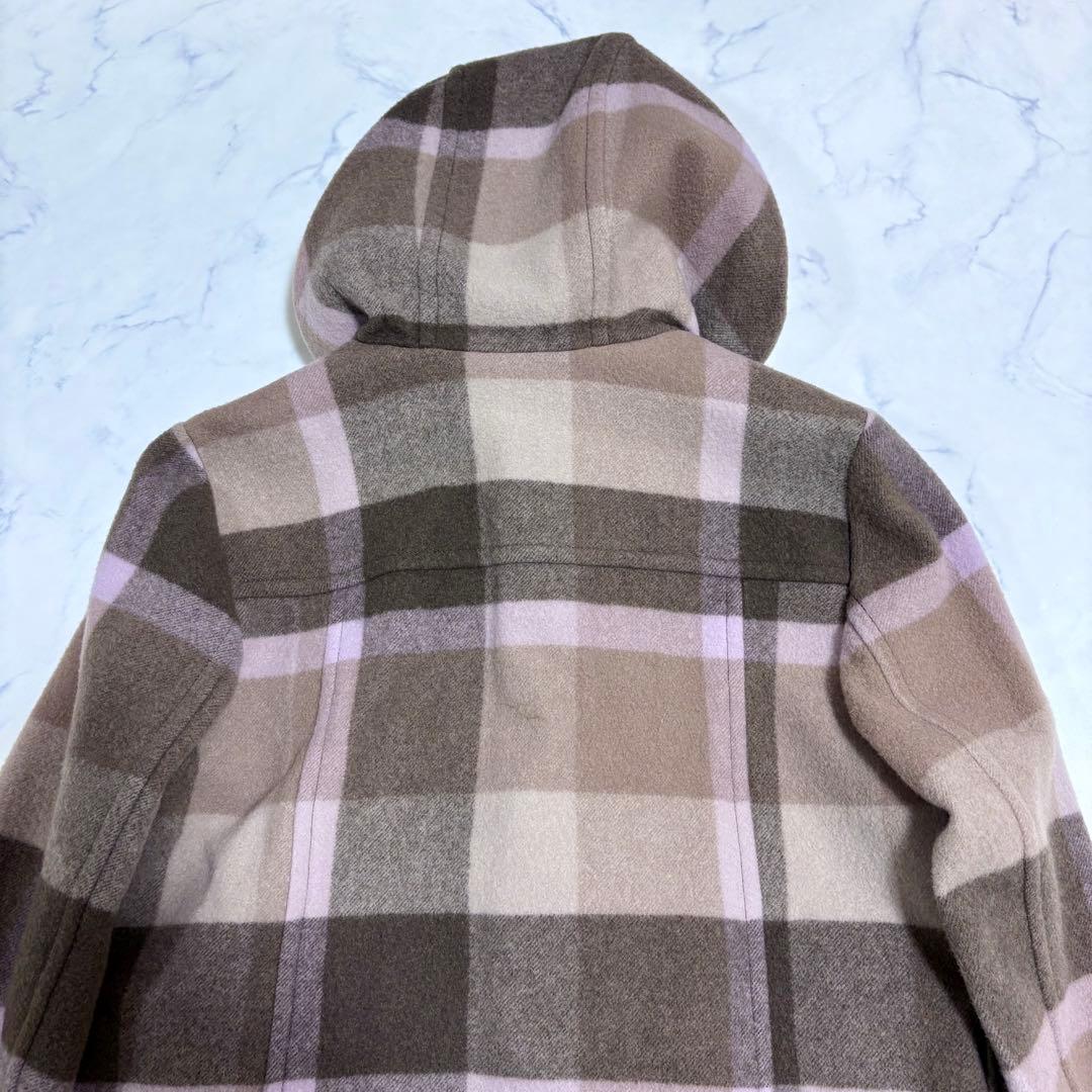 未使用タグ付 ブルーレーベル クレストブリッジ ダッフルコート40 L チェック