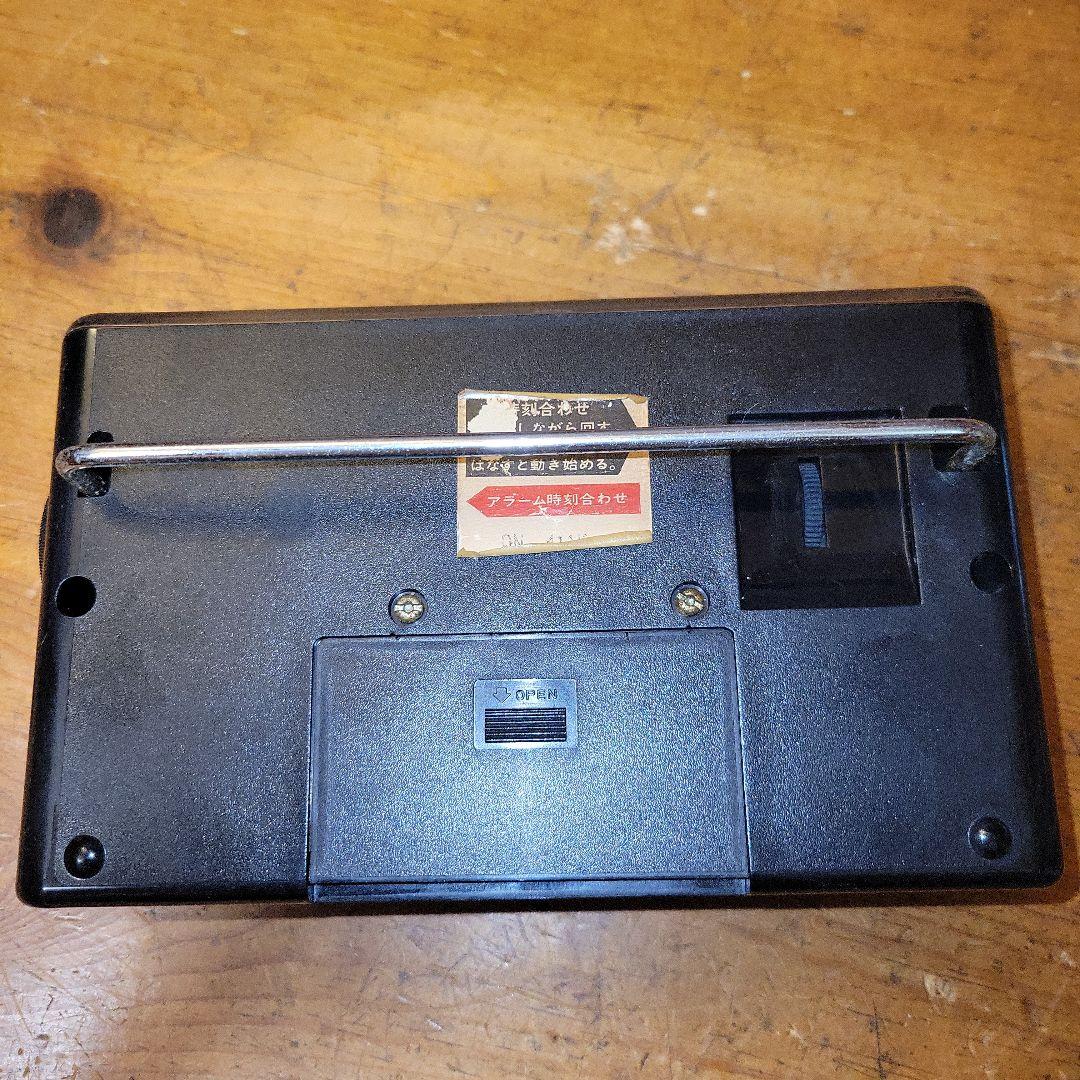 【稼働品】SEIKO パタパタ時計 QN-411K ブラック 状態良好