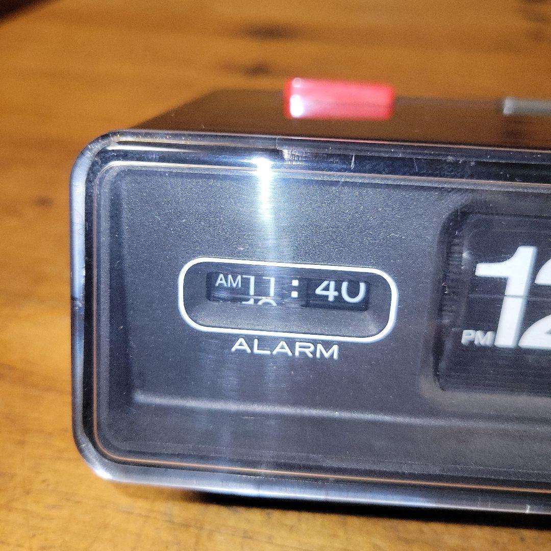 【稼働品】SEIKO パタパタ時計 QN-411K ブラック 状態良好