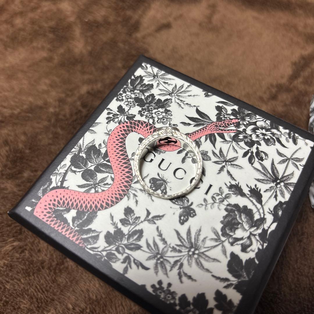 グッチ　GUCCI 指輪　リング　17号　インターロッキング 全付属品あり