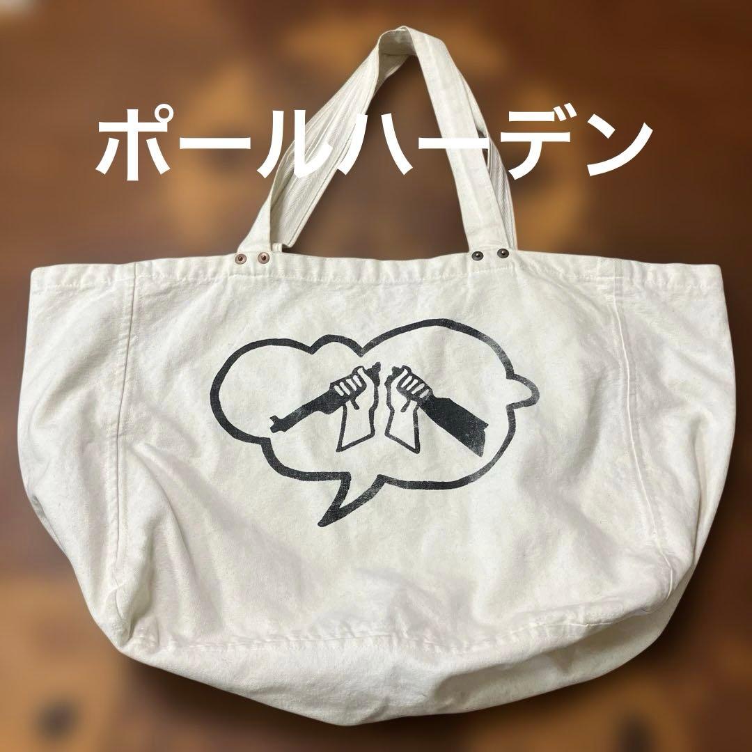 レア！Paul Harnden 特大トートバッグ NO-WAR コットン