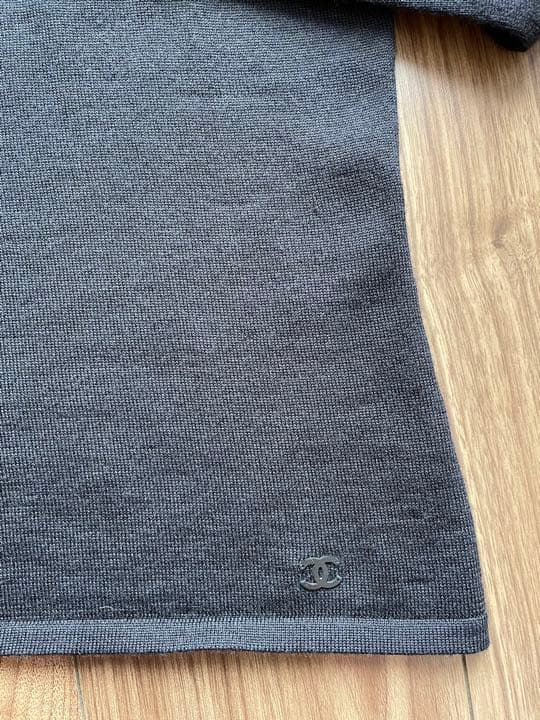 クリーニング済CHANEL黒カシミア 70％シルク30%