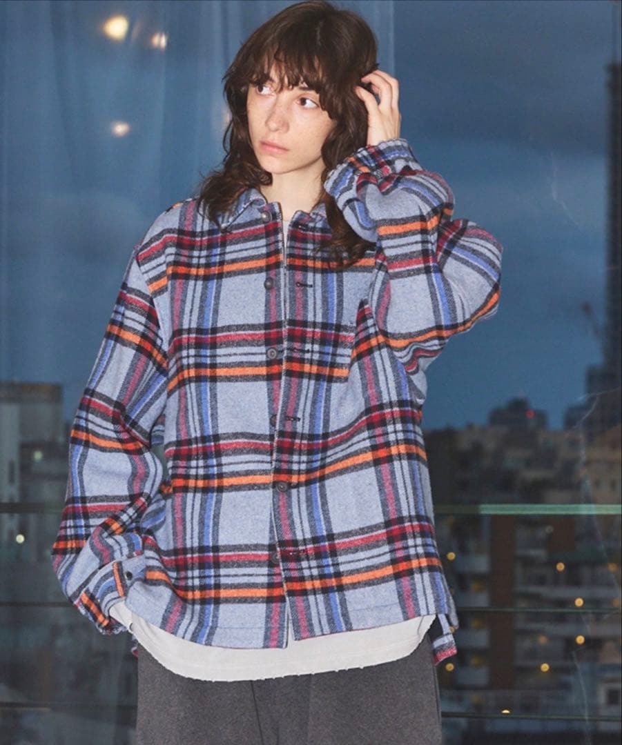 ジャケット・アウター MAISON SPECIAL Heavy-WeightFlannel Shirt