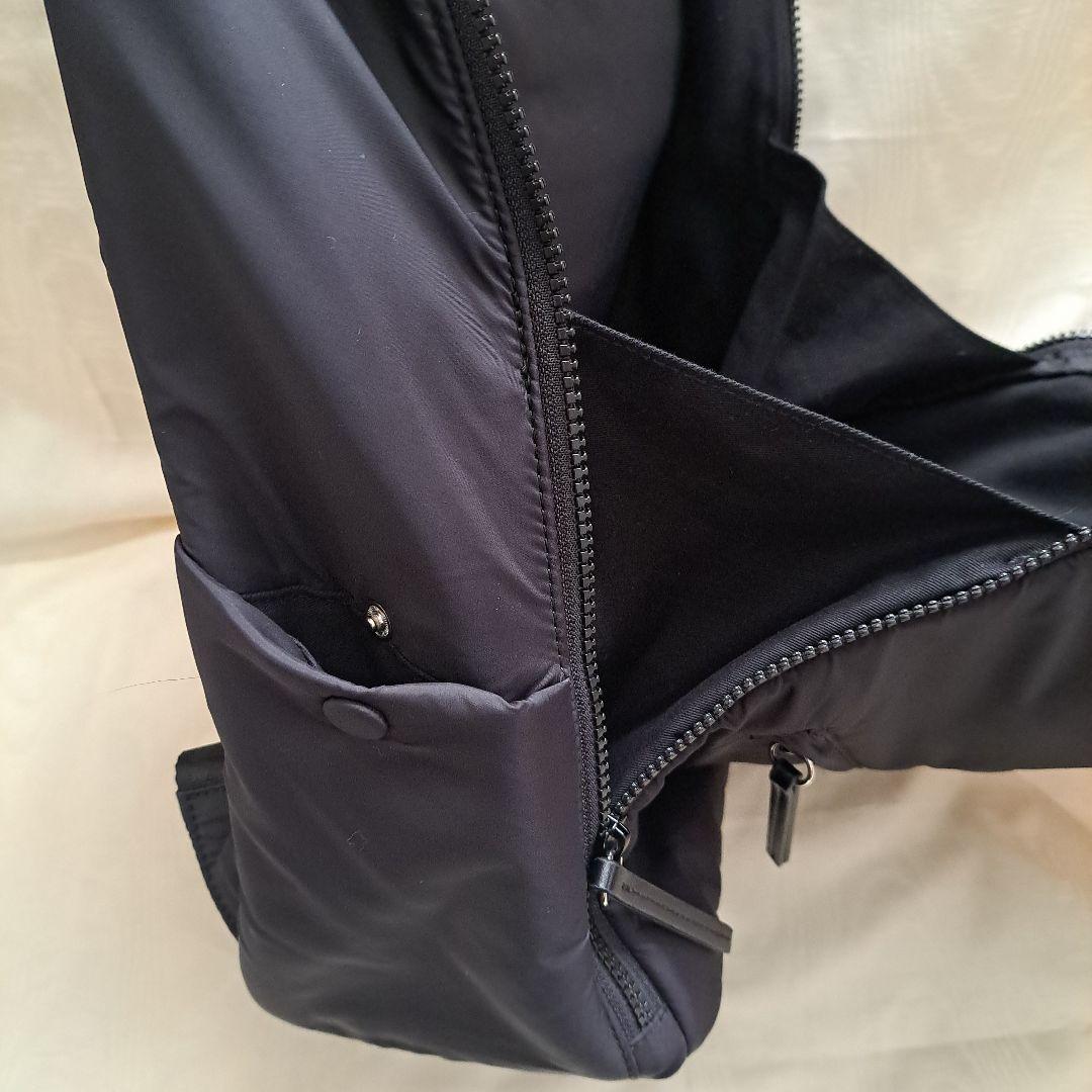 A.P.C. ブラック ナイロン バックパック