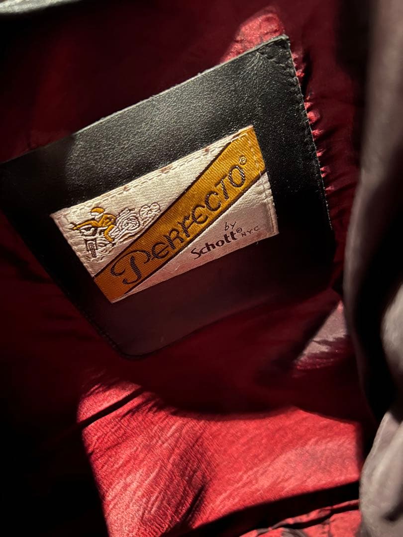 Schott 黒 レザー トートバッグ