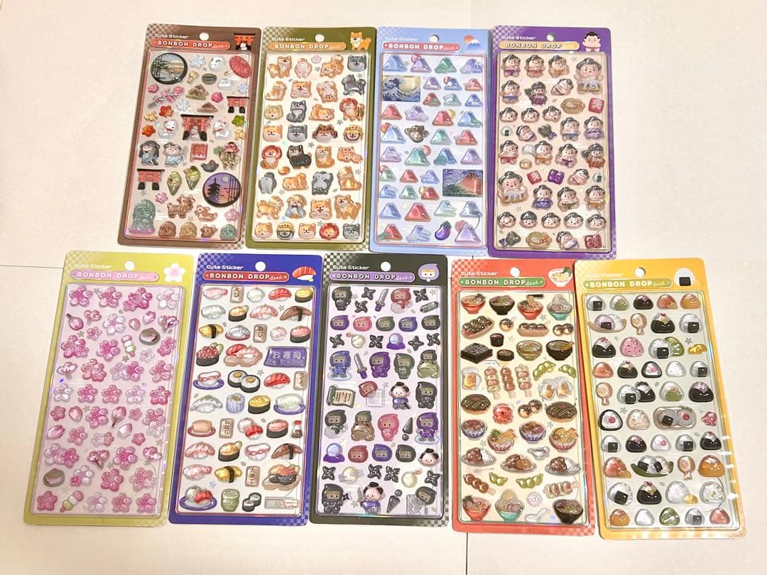 ボンボンドロップシール 和柄 9種類 正規品