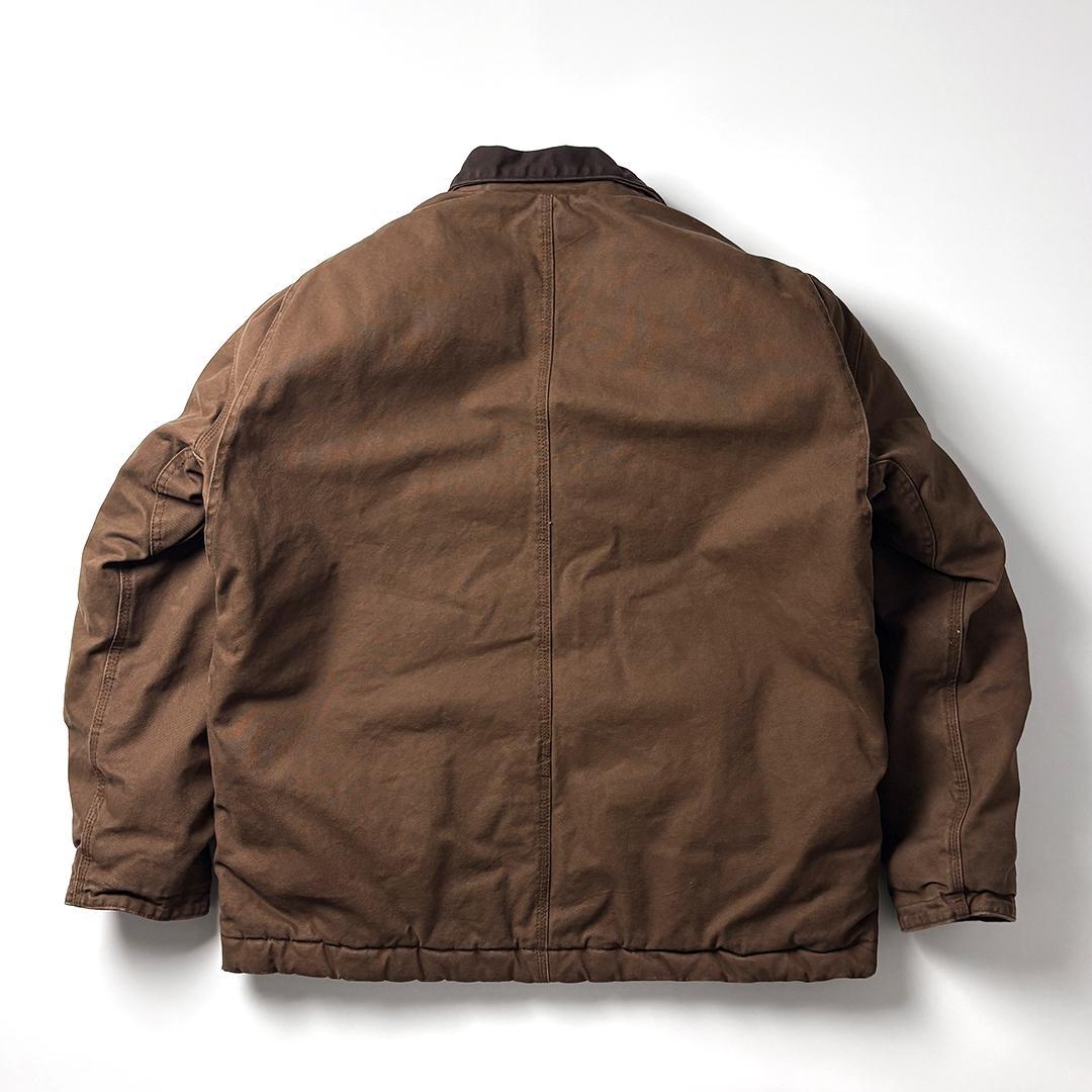 トラディショナルジャケット ブラウン XL ダックジャケット キルティング