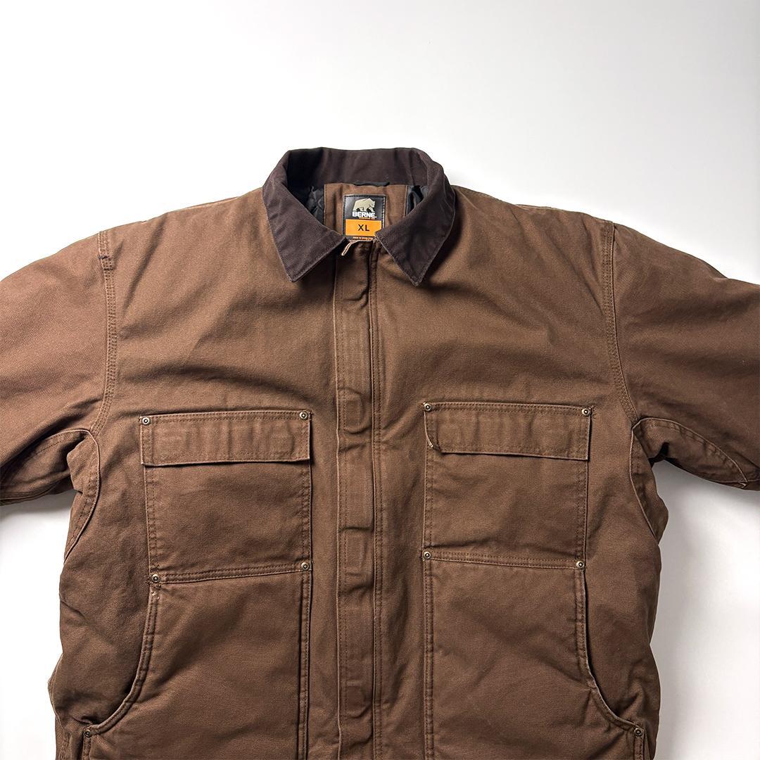 トラディショナルジャケット ブラウン XL ダックジャケット キルティング