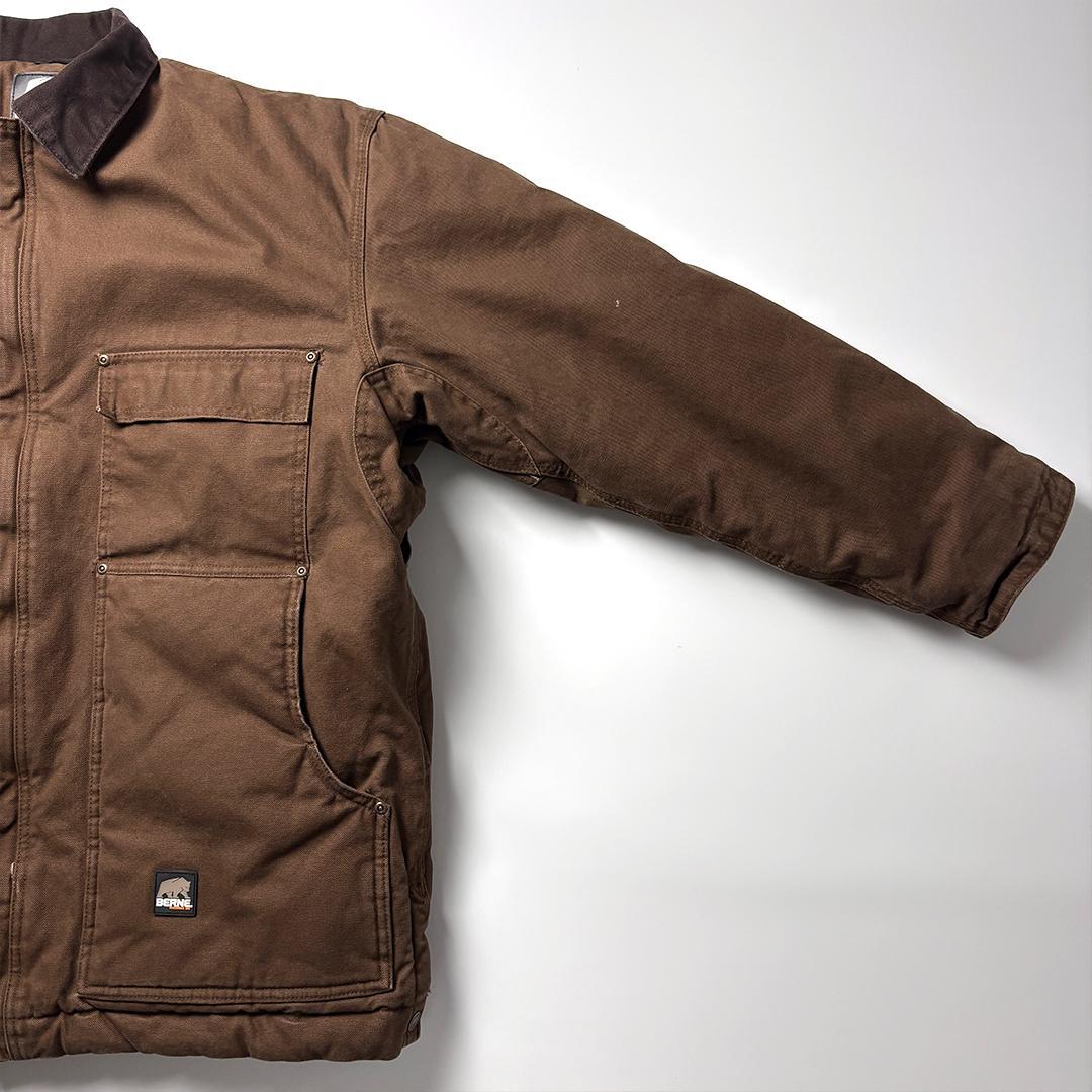トラディショナルジャケット ブラウン XL ダックジャケット キルティング