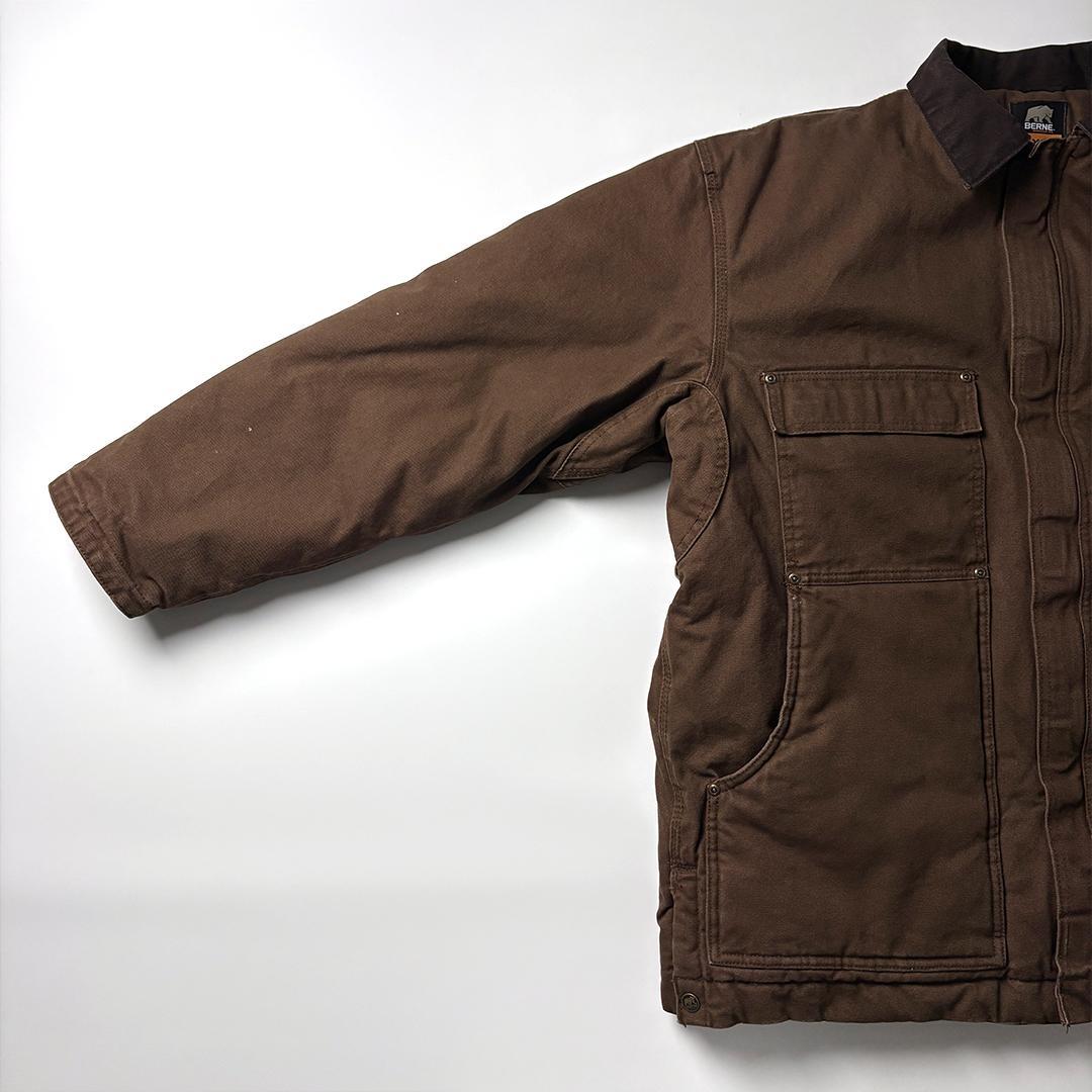 トラディショナルジャケット ブラウン XL ダックジャケット キルティング