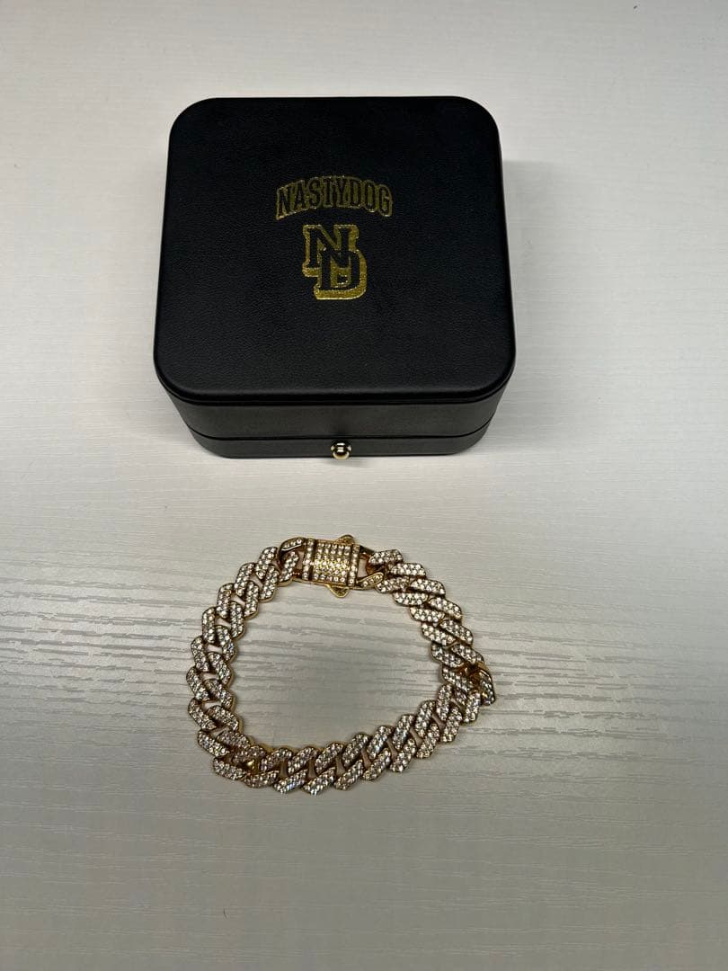 ナスティードッグゴールドブレスレット 専用ボックス付き