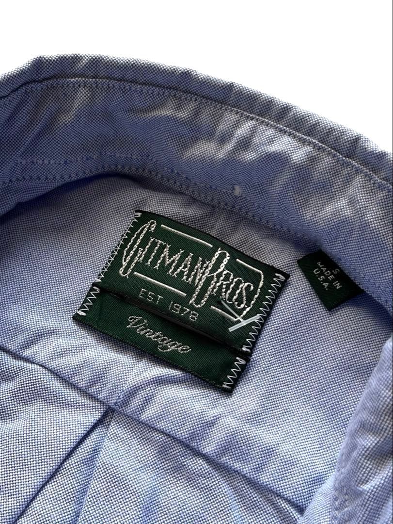 定価26400円us製新品GITMAN vintageオックスフォードシャツ青s