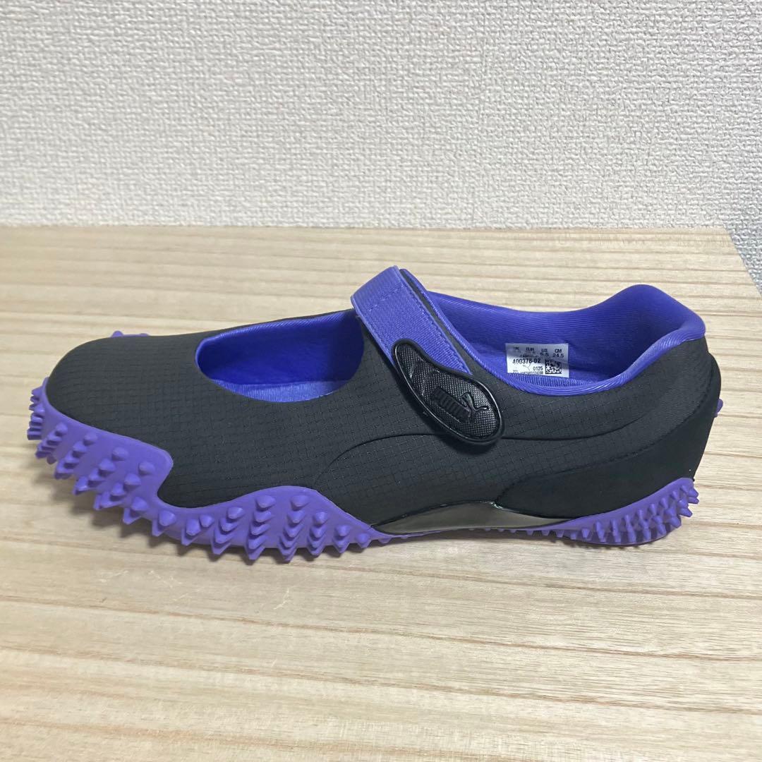 ほぼ新品 PUMA MOSTRO FEY LAUNCH 黒/紫 24.5cm
