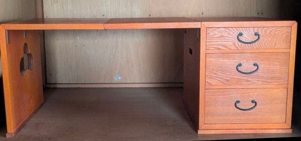 vintage/折りたたみ文机　ヴィンテージ　アンティーク　レトロ　座机　座卓