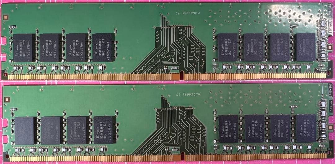 SKhynix DDR4 16GBセット8GB 2400MHz x2 DIMM
