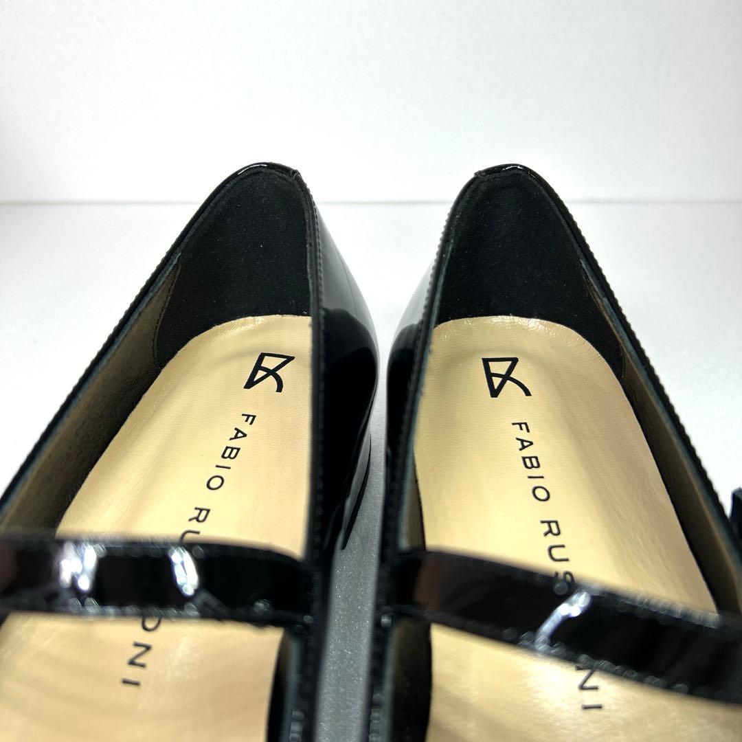 【未使用級】箱付 FABIO RUSCONI ストラップシューズ 37 パンプス