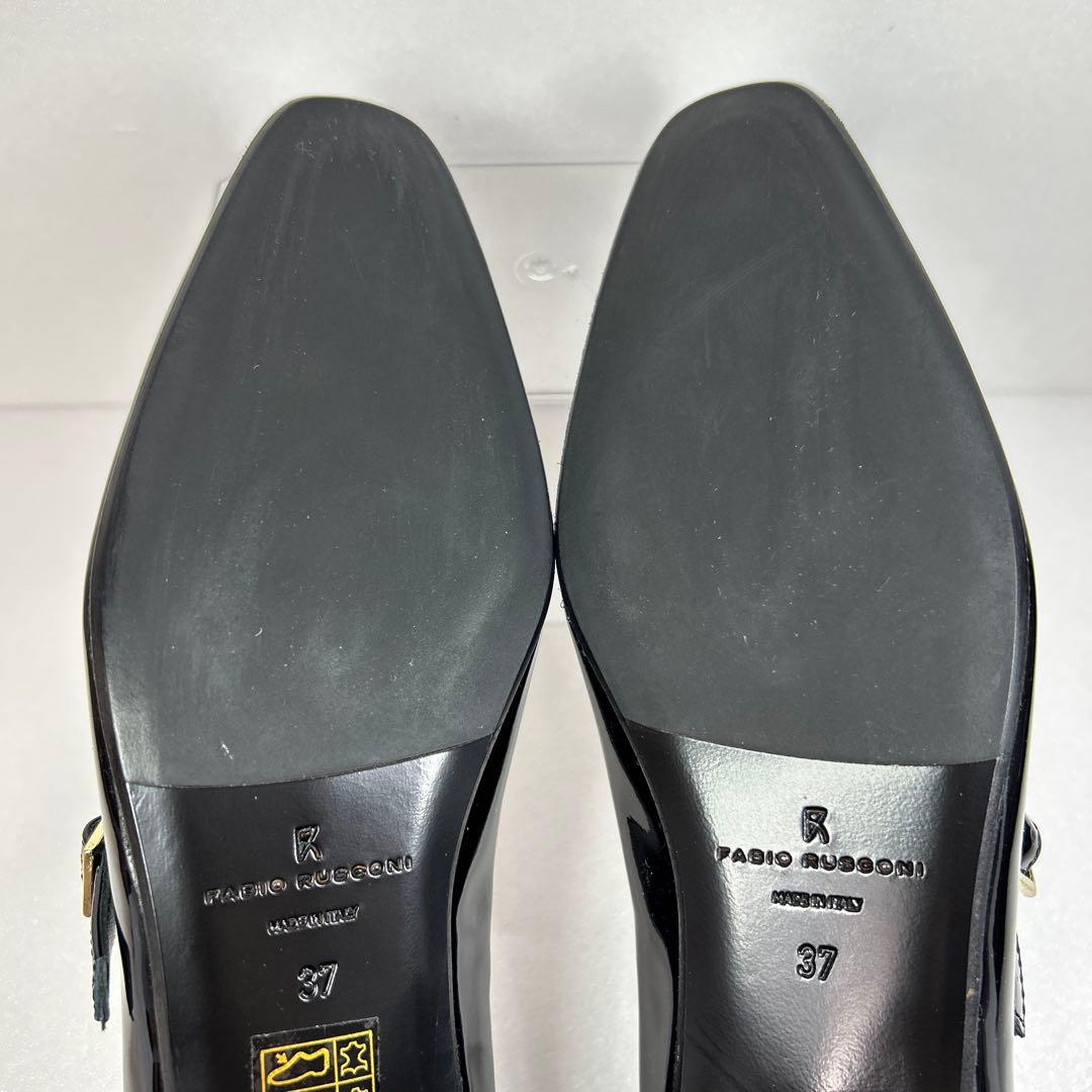 【未使用級】箱付 FABIO RUSCONI ストラップシューズ 37 パンプス