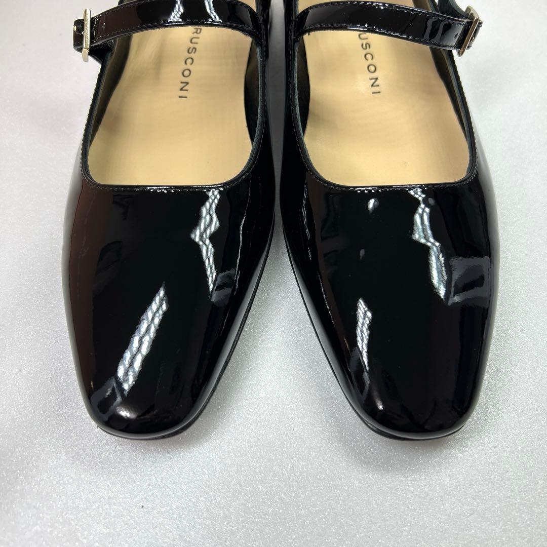 【未使用級】箱付 FABIO RUSCONI ストラップシューズ 37 パンプス