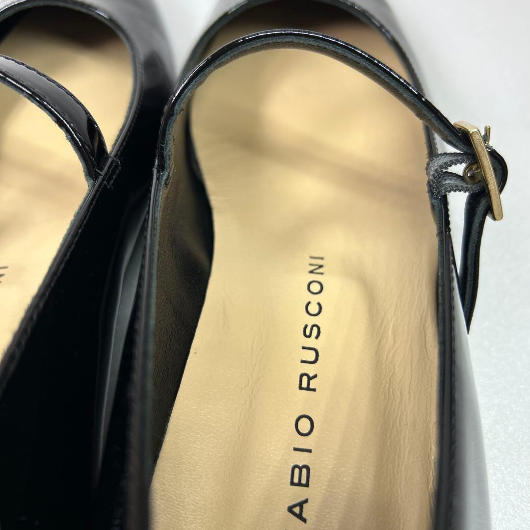 【未使用級】箱付 FABIO RUSCONI ストラップシューズ 37 パンプス