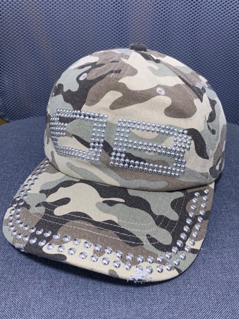 beeden BD STUDS DAMAGE CAP キャップ ベージュ