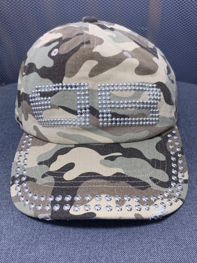 beeden BD STUDS DAMAGE CAP キャップ ベージュ