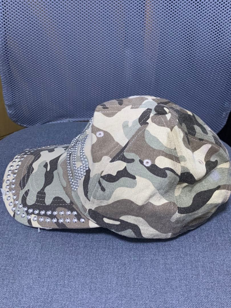 beeden BD STUDS DAMAGE CAP キャップ ベージュ