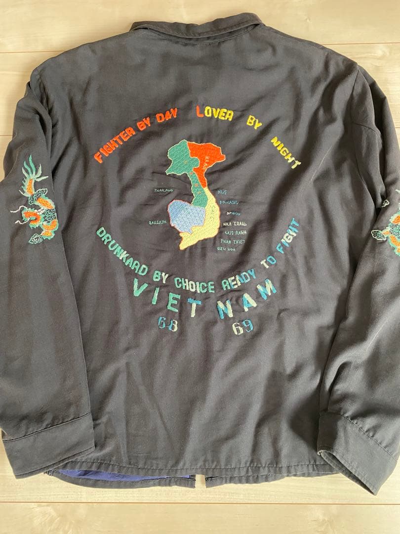 TAILOR 東洋 スカジャン XL 黒　（TT15395）