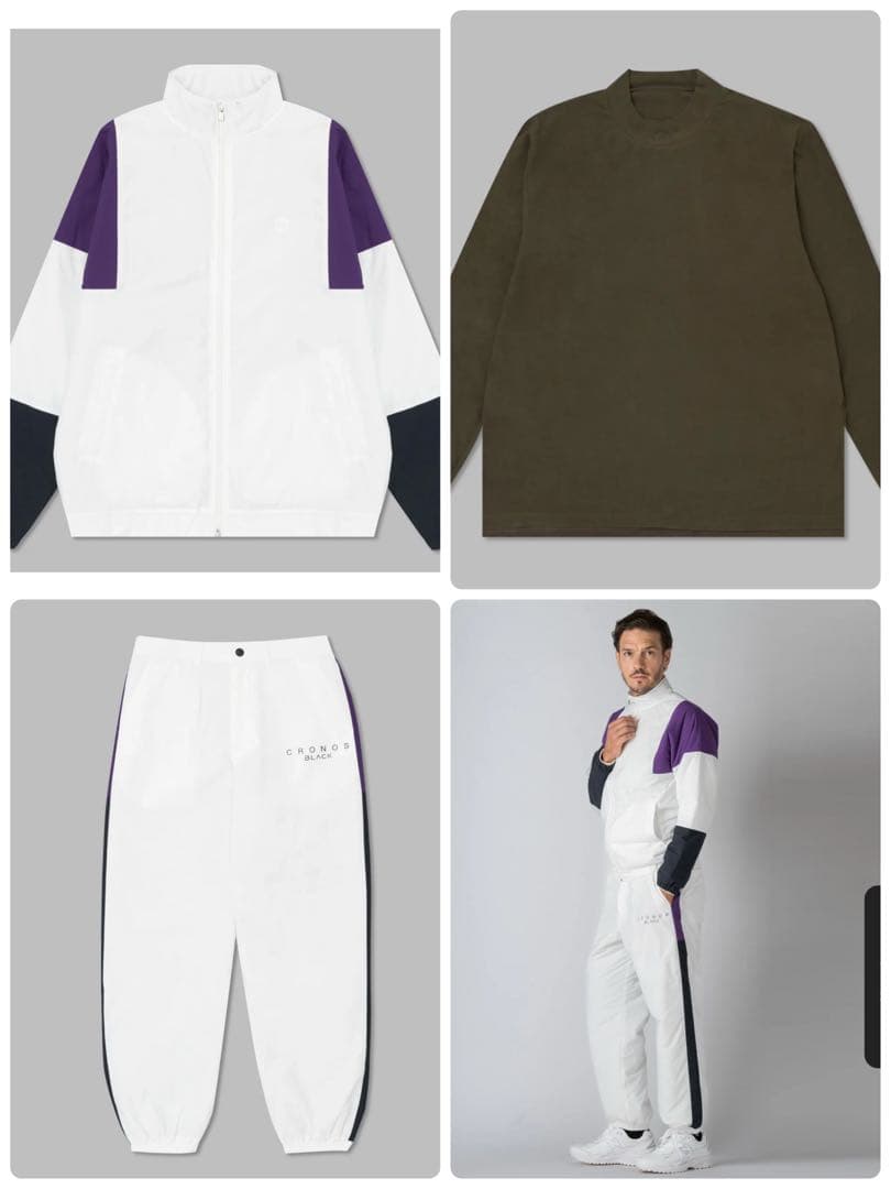 クロノス　CRONOS ブルゾンアウター　パンツ　ゴルフジャージ上下セットアップ