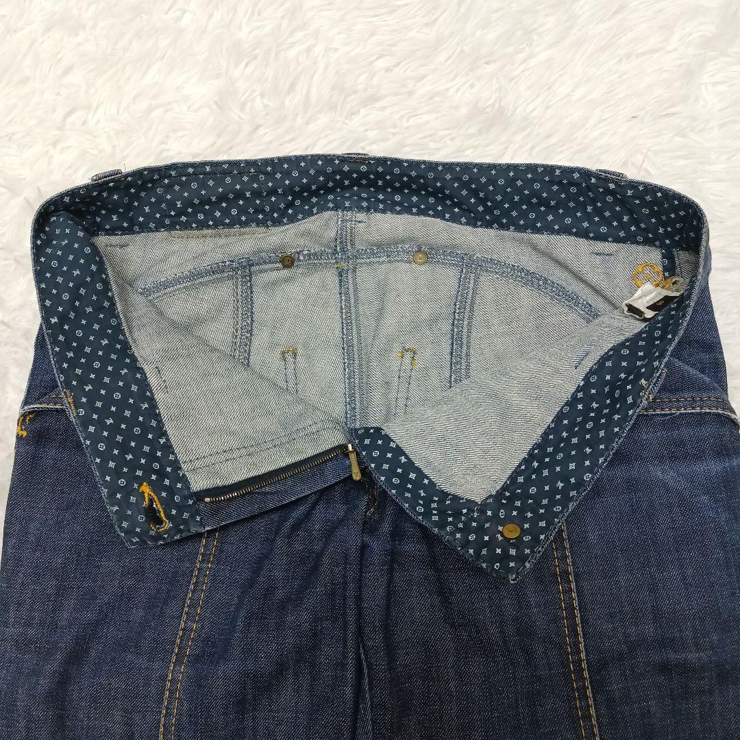 ✨良品✨大きいサイズ40✨LOUIS VUITTON クロップドデニム　パンツ