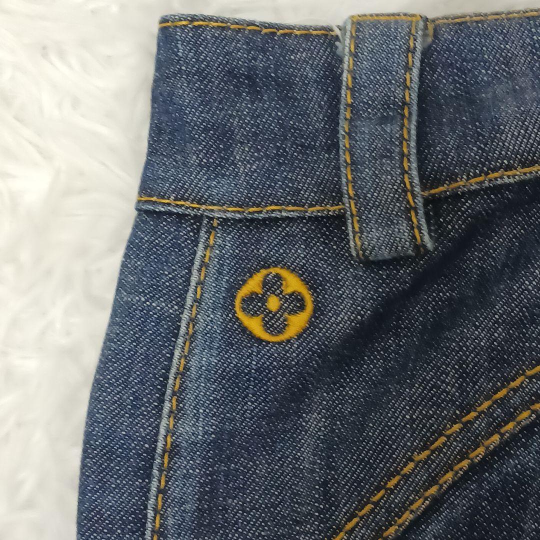 ✨良品✨大きいサイズ40✨LOUIS VUITTON クロップドデニム　パンツ