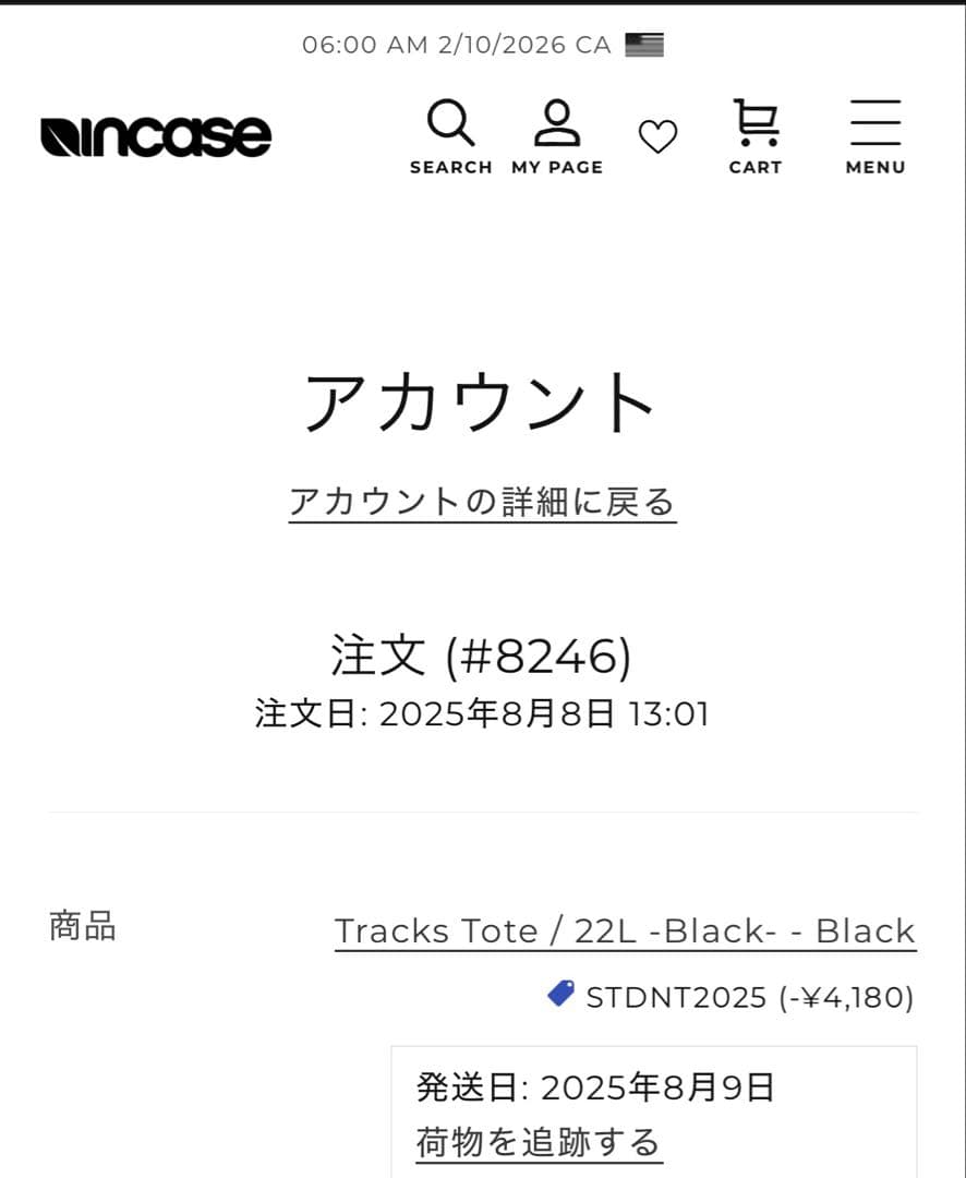 バッグ INCASE Tracks Tote / 22L - Black-