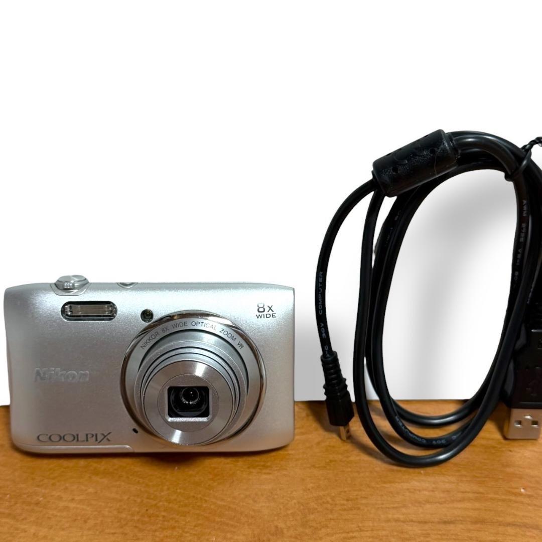 ☆美品 ニコン クールピクス S3600 クリスタルシルバー デジタルカメラ