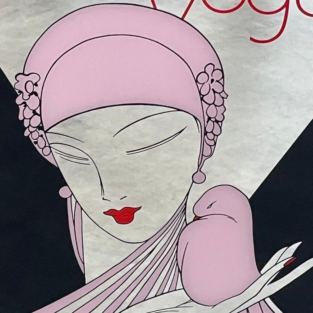 70's ヴィンテージ VOGUE ヴォーグ パブミラー 鏡 アート ビンテージ