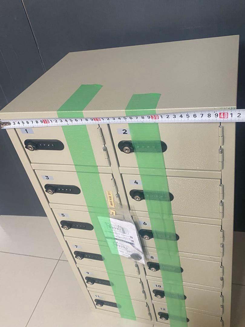 貴重品保管庫 充電可能 2列6段 ダイヤルロック LK-312