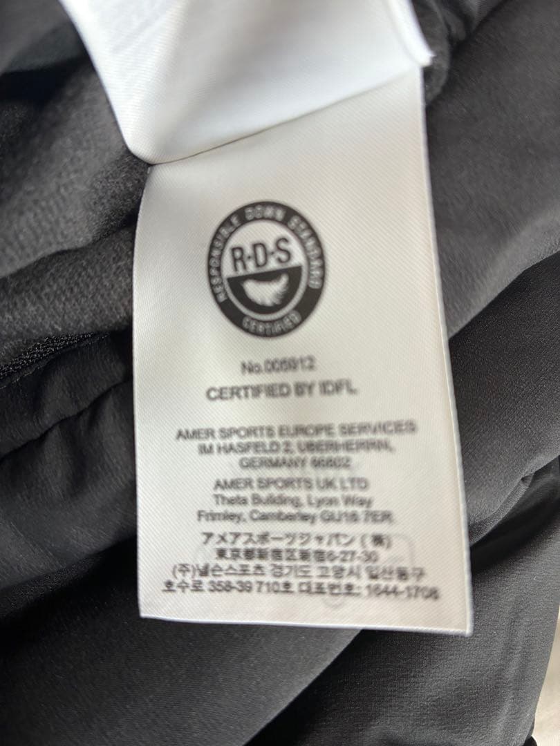 アークテリクスヴェイランス　コンデュイットダウンジャケット　黒　メンズS