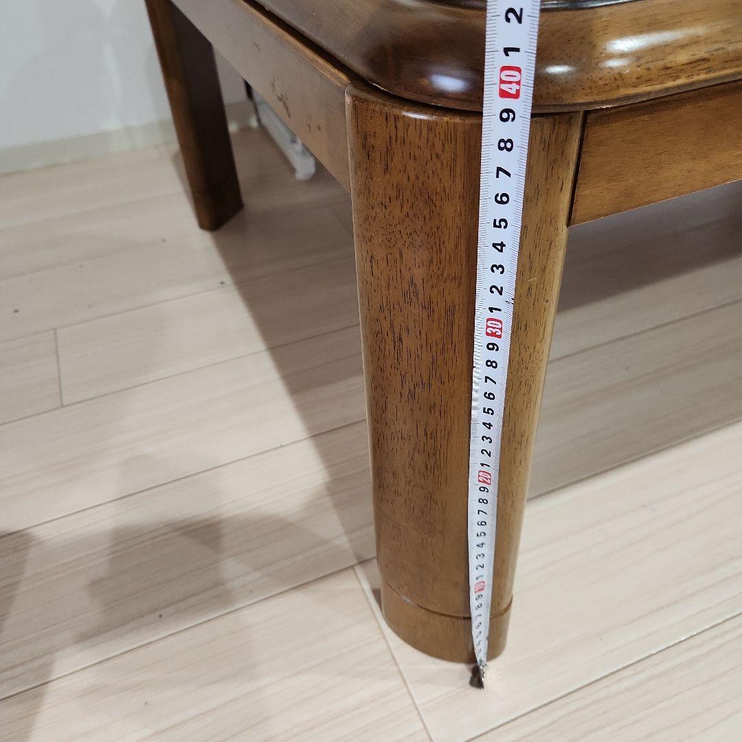 木製ブラウンこたつ約1200×800×400